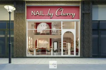 Thiết Kế Tiệm Nails 80m² – Không Gian Làm Đẹp Nổi Bật Với Tông Đỏ – Trắng – Be Tại The Terra An Hưng, Hà Nội